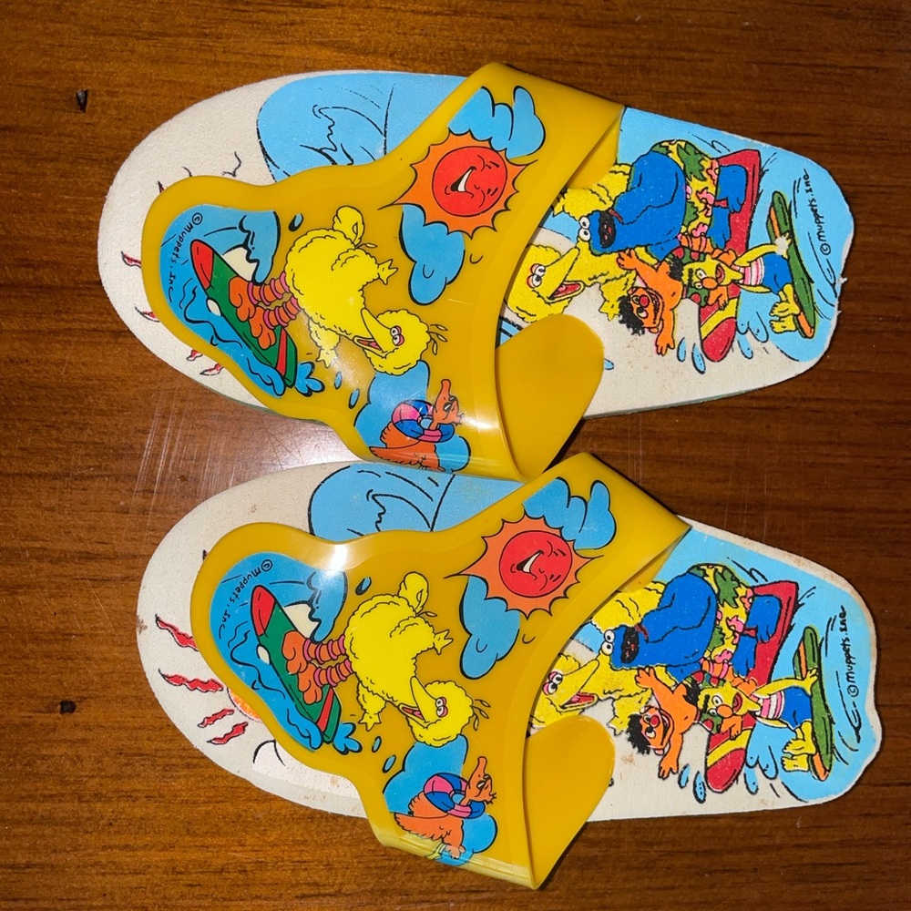 Vintage Children’s Sesame Street Flip Flops (Not Worn) Size 6-6.5